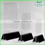 2015 new retail price display stand holder /clear Acrylic plsatic card sign holder