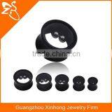 TP01155 Stainless Steel Ball Body Jewelry Safety Glass Ear Plug thumbnail-1