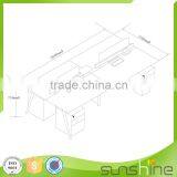 Modern New Designed Simple Wooden Office Computer Desk Workstation ZS-B3014 thumbnail-4