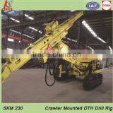 China Drilling SKM230 Crawler Hydraulic Blast Hole DTH Drilling Rig