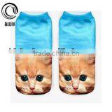 No Show Custom Sublimation Photo Print Socks thumbnail-3