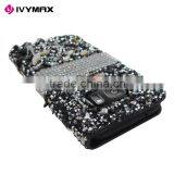Wholesale Diamond Phone Case for Samsung s7 PU Wallet Bling Cover thumbnail-3