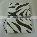 zebra printed cover handmade paper notebooks for promotions , give away, gifts, paper notebooks, Eco friendly notebooks,