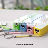 High Quality Colorful 2200mah mobile power bank portable charger