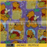 Cartoon Printed Polyester Cotton Canvas Fabric for Bedding