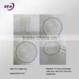 HRX-PC82 TRANSPARENT OR COLOR ROUND TEALIGHT CANDLE CUPS