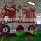 Popular Amusing Special Fire Car Combo Inflatable Bouncer Combo for Kids Paly thumbnail-3
