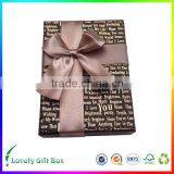 High Quality Fancy Empty Black Cardboard Chocolate Box thumbnail-2