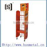 Free Standing Supermarket Metal Wine Tower Rack Stand HSX-3220 thumbnail-3