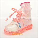 Girls Transaprent PVC Rain Boots thumbnail-1