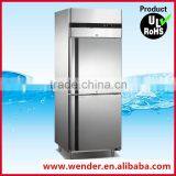 500L 2 doors stainless steel upright home kitchen refrigerator