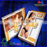 High Quality Ivory Board Paper Card Box With Hanger for Underwear Packing