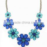 Fashion Flower Statement Necklace Jewelry thumbnail-4