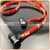 New 2016 shoelace earphones 3.5mm cable high sound quality wholesale shoelace earphones for iphone 6 case ps4