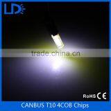 New Design Silicone Shell LED Lights Bulb Canbus T10 4COB Chips Dome Lights