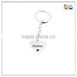 Fashion mother charm words engraved keychain