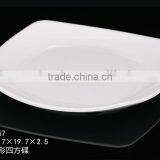 100% Mealmine A5top Food Grade Square Melamine Salad Plates With Custom Print