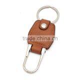 Newest Design Popular Metal Leather Carabiner Keyring thumbnail-5