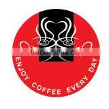 Foil Lid With Logo or Clean Surface for K-Cup/Nespresso