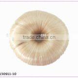 Human Blonde Fake Hair Bun