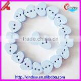 Heart-shaped Wooden Button for Children 24L thumbnail-4
