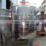 Hot Water Heating Jacketed Tank With Agitator Double Wall Mixing Tank thumbnail-1