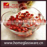 Fruit Tray Crystal 5 Inch Apple Shape Glass Bowl for Salad thumbnail-3