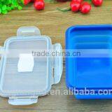 Square Lunch Box, Silicone Folding Lunch Box, Silicone Lunch Box OEM Customizable thumbnail-5