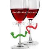 Silicone Charades Gesturing Drink Markers,Popular Silicone Wine Glass Markers thumbnail-2