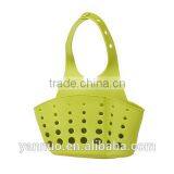 Adjustable Button Type Sink Storage Basket, Food Hanging Baskets Plastic Kitchen thumbnail-5