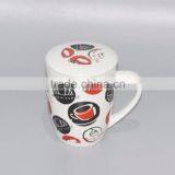 Porcelain Coffee and Tea Mug With Filter and Lid thumbnail-1