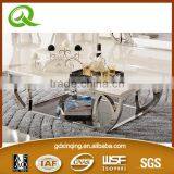 C380 2015 Stainless Steel Modern Coffee Table Marble Top Modern Coffee Table thumbnail-1