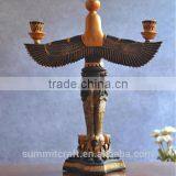 Resin Egyptian Statues Home Goods Antique 3 Tier Candle Holder thumbnail-4