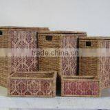 High Quality Best Selling Eco-friendly Bamboo Seagrass Storage Baskets From Vietnam thumbnail-1
