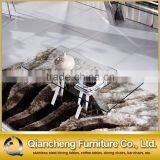 Living Room Furniture Mirror Silver Stainless Steel Coffee Table thumbnail-1