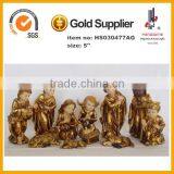 5''H Golden Painting Indoor Nativity Sets thumbnail-1