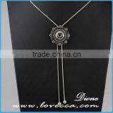 Snap Button Pendant Necklace for DIY Necklace Jewelry,Snaps Interchangeable Jewelry Accessory Metal Necklace thumbnail-2