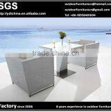 All Weather SGS HDPE Rattan Wicker Outdoor Table and Chairs Set thumbnail-1