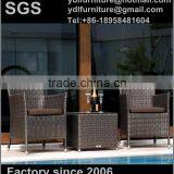 Wicker Rattan Outdoor Table and Chair thumbnail-1