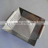 Non-stick Iron Square Grill Bbq Basket thumbnail-2