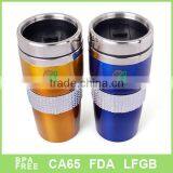 Double Wall Stainless Steel Diamond Mug thumbnail-1