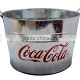 Large Metal Tub Farm Fresh Container Oval Steel Bucket Galvanized Bins Ice Buckets For Beer thumbnail-3