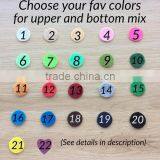 Customized ColorBlock Felt Tote, Free Additional Magnetic Snap, Double Color Casual Felt Bag, Market Bag,Felt Shoulder Bag thumbnail-4