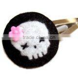 Hot 2017 Best Selling New Product Decorative Custom Handmade Fabric China Supplier Felt Cheap Hair Clip Wholesale thumbnail-1