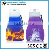 High-tempreture Bare Silicone Foldable New Water Bottles, Sports Water Container thumbnail-5