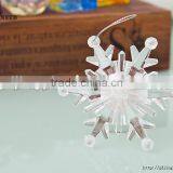LED Electronic Light Acrylic Snowflake Hanging Xmas Tree Ornament thumbnail-5