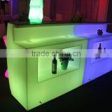 Inside Golden Carving Pattern Design Solid Surface, Man-made Plastic Led Bar Table thumbnail-6