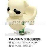 (HA-16605)EXCELLENT QUALITY AMUSEMENT PARK ROCKING HORSE TOY,OUTDOOR PLASTIC ROCKING HORSE TOY thumbnail-1