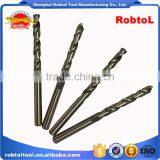 8mm Nano Titanium Coating Straight Shank Hss Twist Drill Bits Cobalt Fully Ground Bright Finish Drilling Metal Forged Alloy