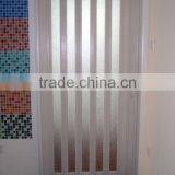 Single PVC Folding Door With Frosted Glass thumbnail-1
